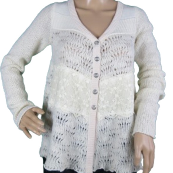 Free People High-Low Wool and Alpaca Cardigan - Picture 1 of 4